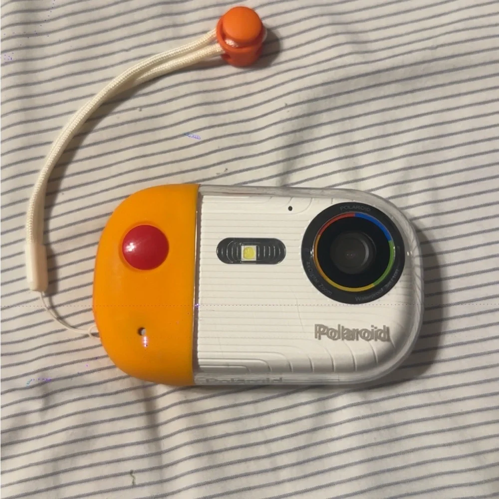 Polaroid Vibrant White and Orange Camera